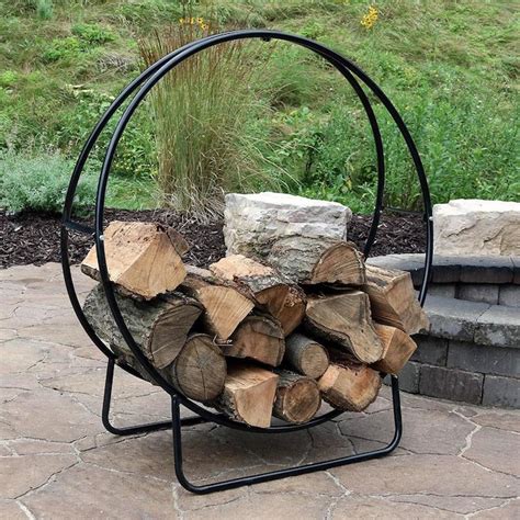 house shaped metal firewood holder|metal round rack outdoor firewood.